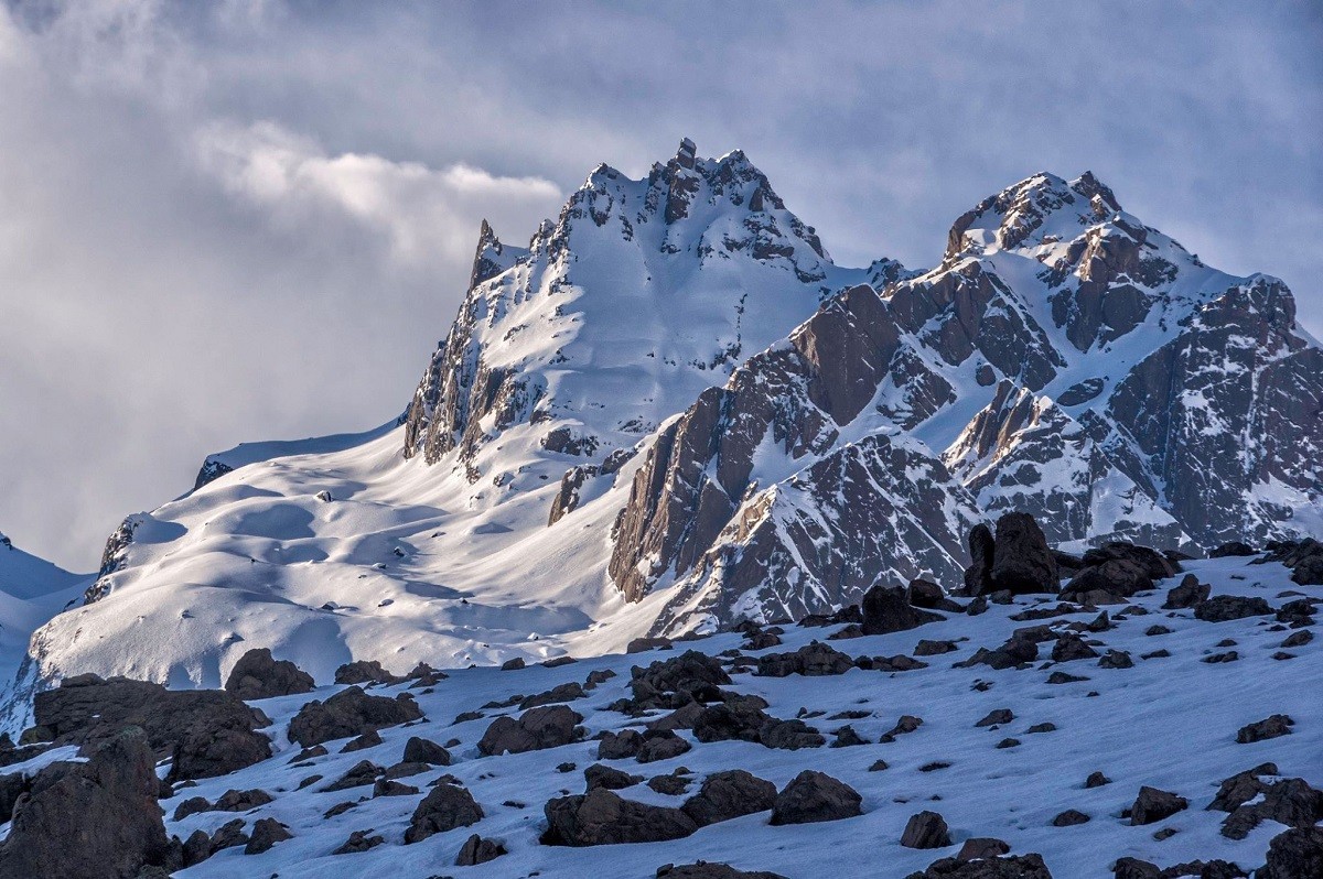 A colorful market high in the South American mountains